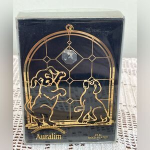 Vintage AURALIM 24k gold plated Christmas tree ornament || Christmas decoration